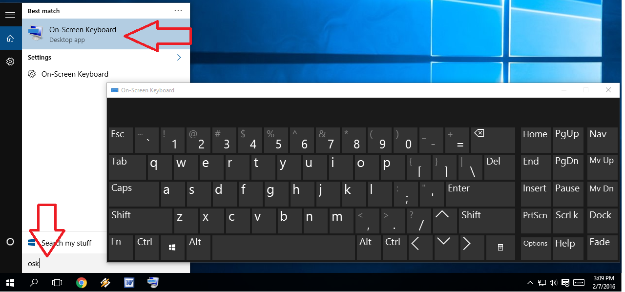 Learn New Things Shortcut Key To Open On Screen And Touch Keyboard In