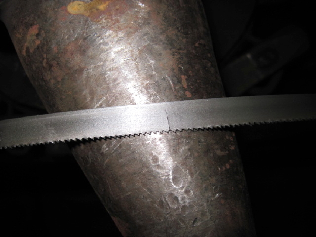 Persimmon Professional Blacksmithing Bandsaw Blade Crack Failure