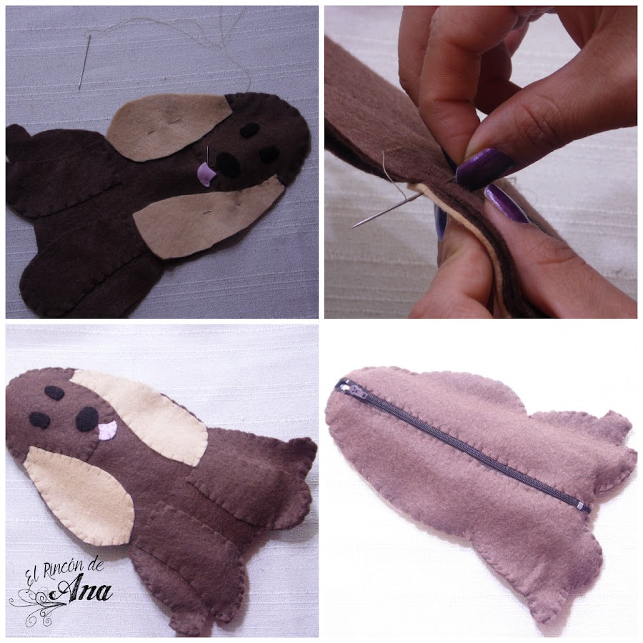 Estuche para el cole de fieltro | Un perrito para el BTS