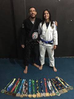 Cajatiense é campeã brasileira e vice campeã sul-americana de Jiu Jitsu e soma 21 medalhas em 2018