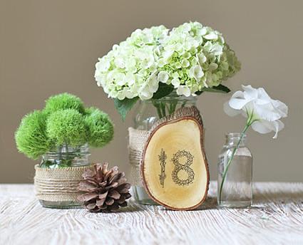 DIY: Meseros rústicos con rodajas de madera