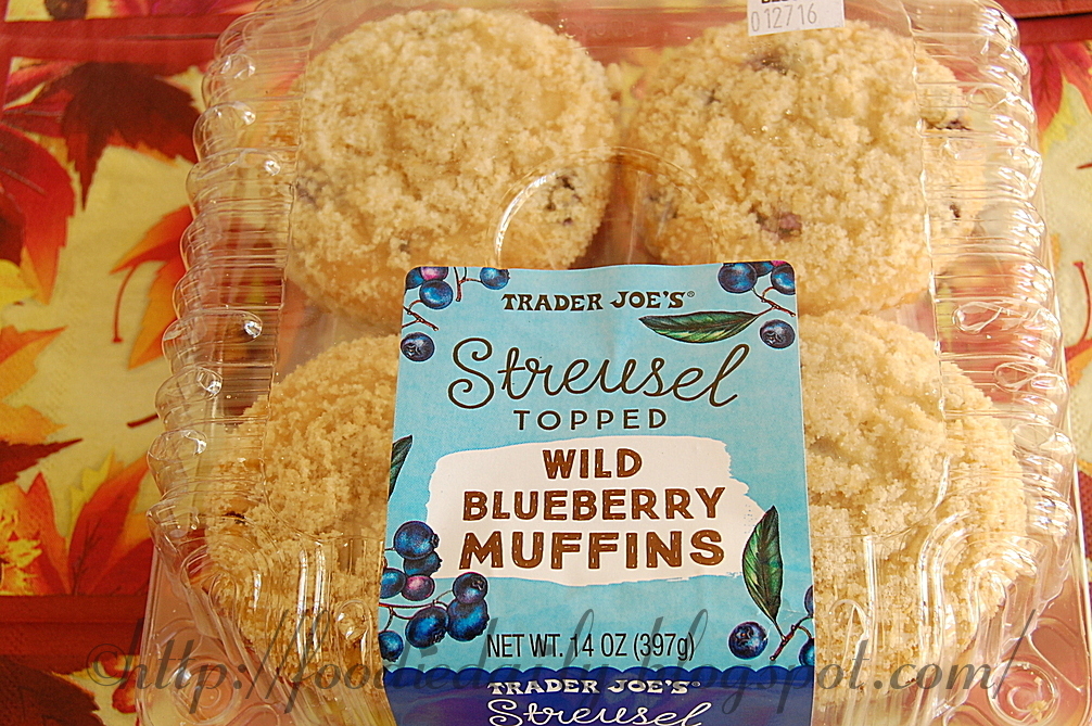 Foodie Daily Trader Joe's Streusel Topped Blueberry Muffins