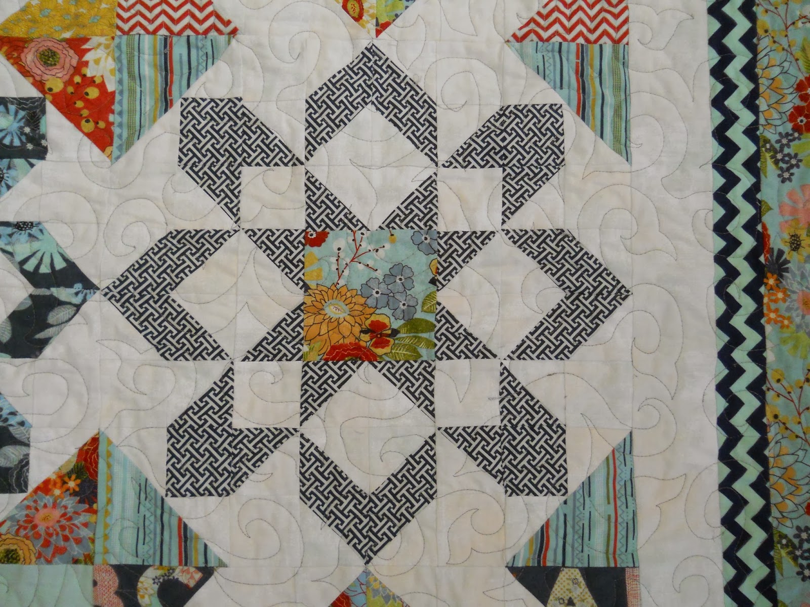 Polka Dot Quilter PB&J Quilt with Fireworks Pattern