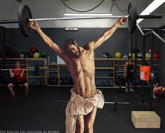 So schlank und stark wie Jesus Christus - Glauben Gewichtheben lustig