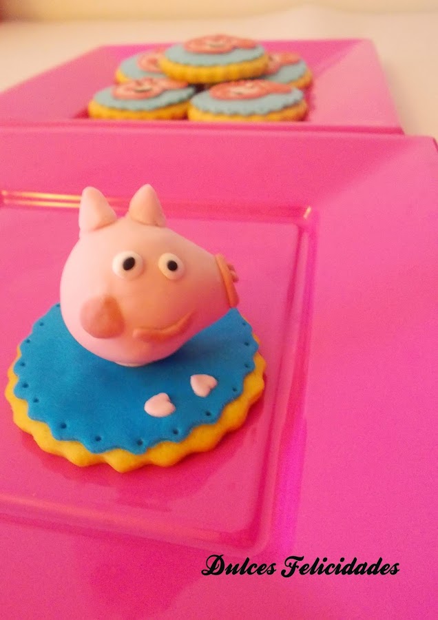 Galletas Peppa Pig fondant