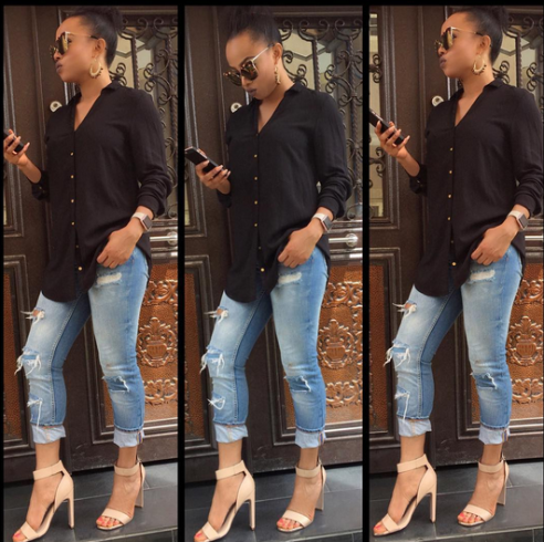 Toke Makinwa Rocks Her Natural Hair See Photos 9jaflaver