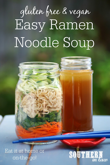 Easy Homemade Ramen Noodle Soup Recipe - gluten free, vegan, vegetarian, clean eating recipe, low fat, egg free, dairy free, nut free, cheap, simple, healthy