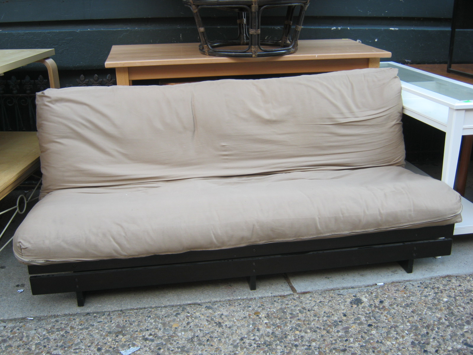 Uhuru Furniture & Collectibles Armless Full Futon and Frame SOLD