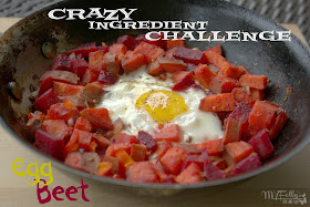 Crazy Ingredient Challenge- Egg Beet Hashbrown Skillet/ This and That #CIC #skilletbreakfast #breakfast #egg #beets