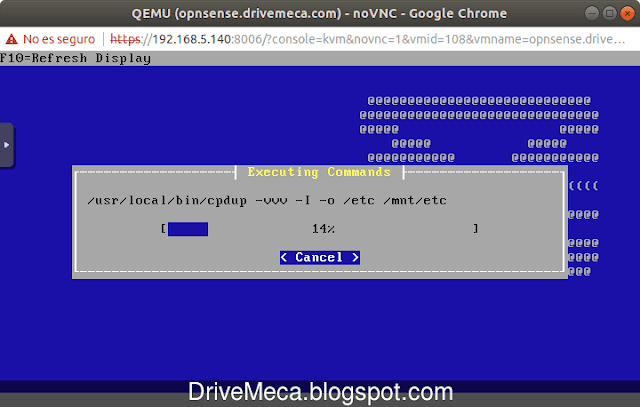 Se instala OPNsense a disco Se instala OPNsense a disco