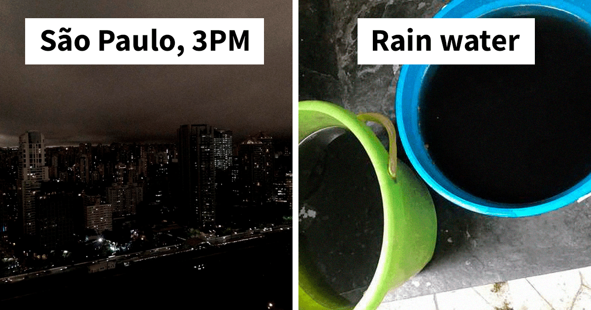 People Share Terrifying Pictures Of Sao Paulo Having Gone Pitch Black During Daytime From Amazon Fires