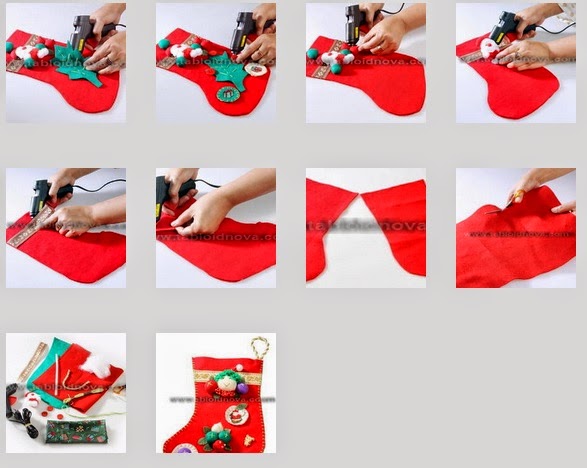 Cara Membuat Kaos Kaki Natal Dari Kain Flanel – Kecil