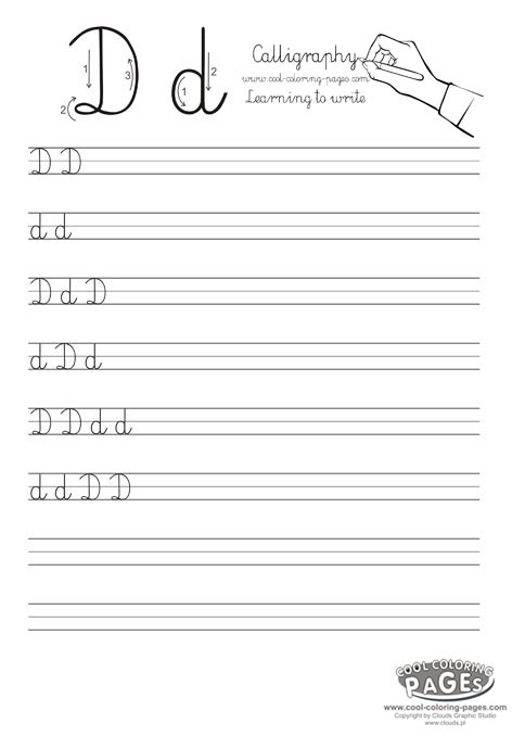free-coloring-pages: Handwriting fo kids