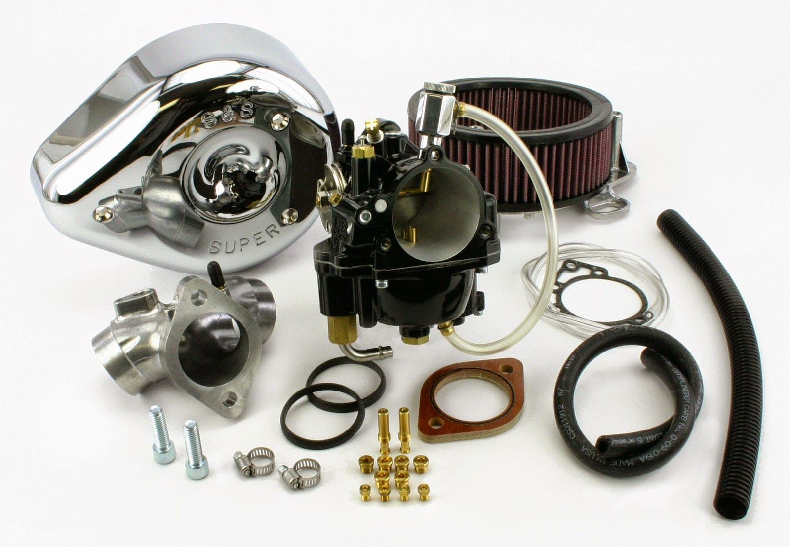 VTwin News Black S&S E & G Carb Kits with ThunderJet Now Available