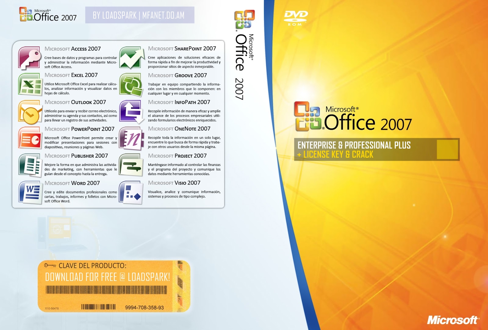ms office professional plus 2007 product key