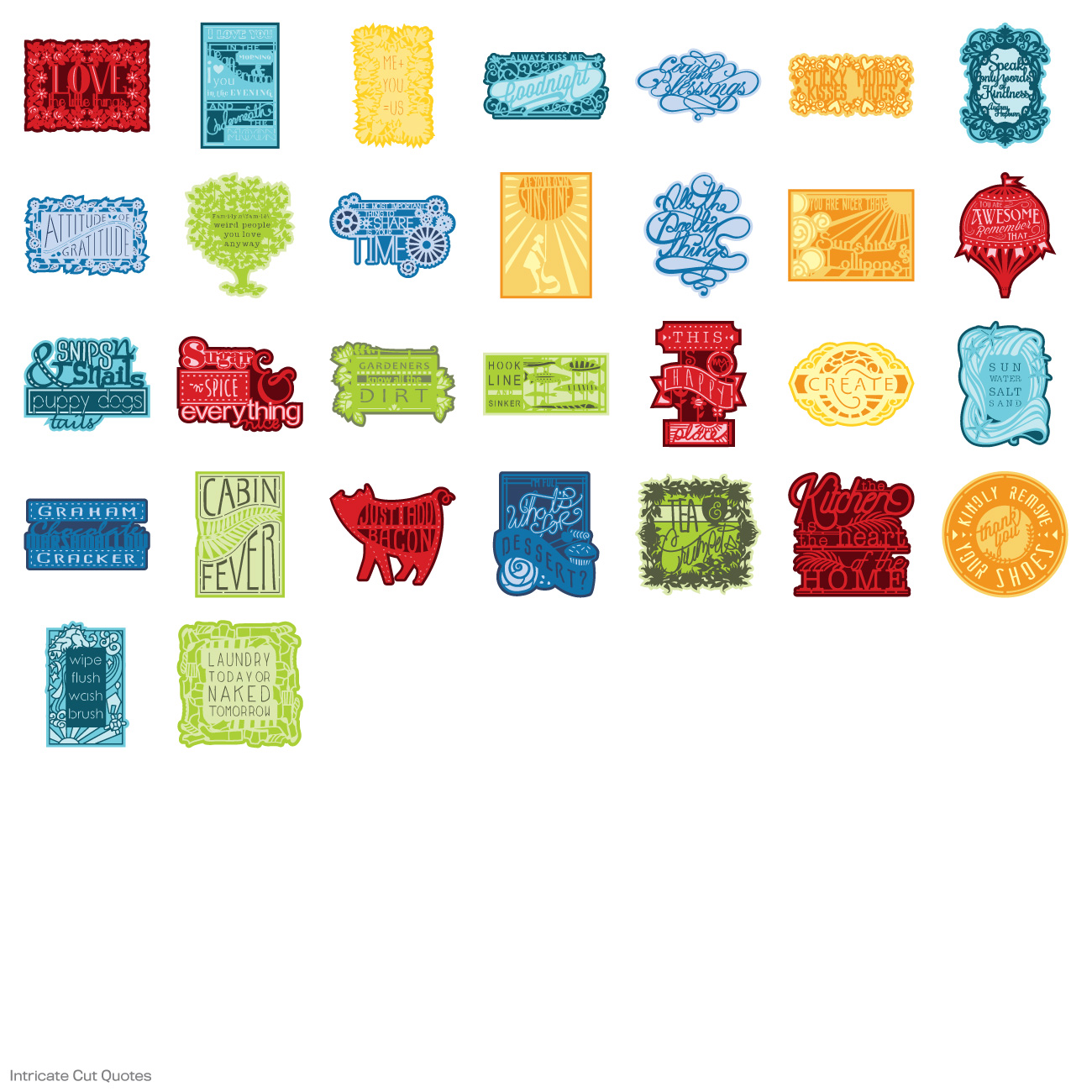 Stamps Alive! New Cricut Cartridge! Intricate Cut Quotes