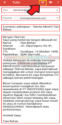 contoh body email lamaran kerja yang baik