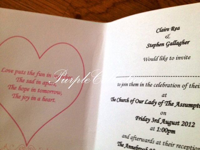 Cartoon Wedding Invitation Card, Claire & Stephen, cartoon wedding card, western wedding cards, wedding card, wedding invitation card, claire, stephen, claire and stephen, blue, blue ribbon