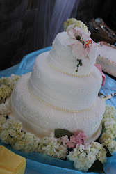 cake hydrangea orchid cakes embroidery pound
