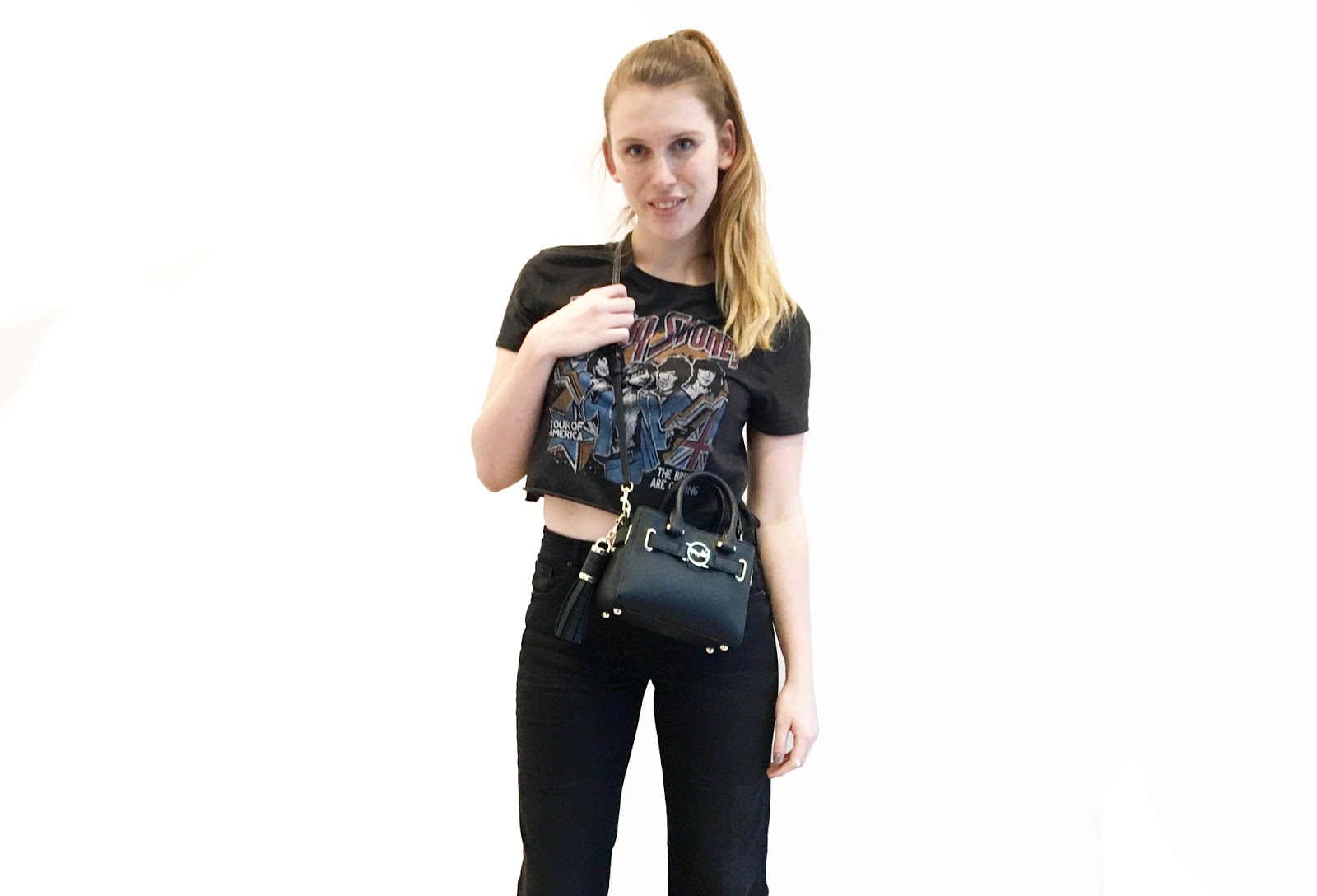 girl wearing nirvana shirt doesn't know