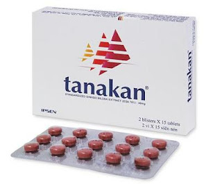 Thuốc Tanakan của Pháp với hoạt chất cao lá Bạch quả- Ginkgobiloba
