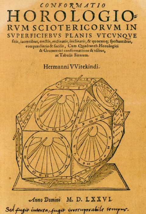 Conformatio horologium sciotericorum-Hermanni Witekindi,1576