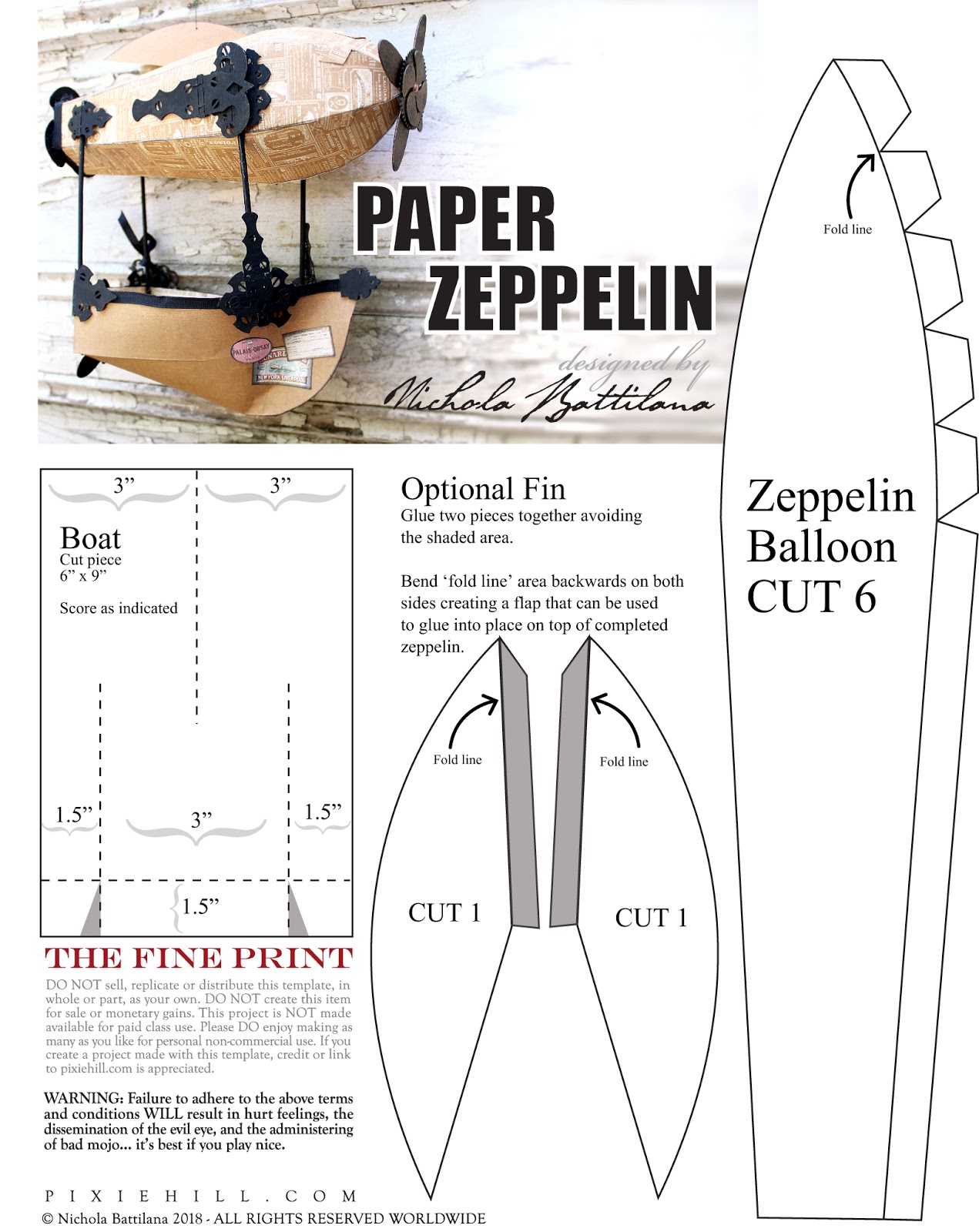 GSL Cuts Paper Zeppelin Tutorial