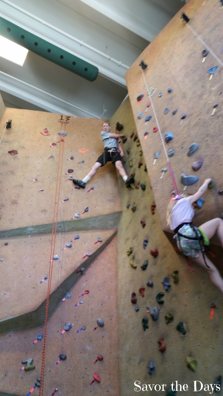 Savor The Days Rock Climbing at Lifetime Fitness