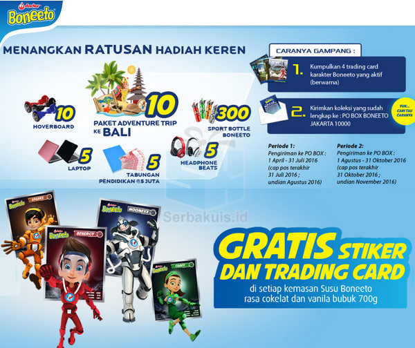Undian Boneeto Menangkan ratusan hadiah keren Undian Boneeto Menangkan ratusan hadiah keren