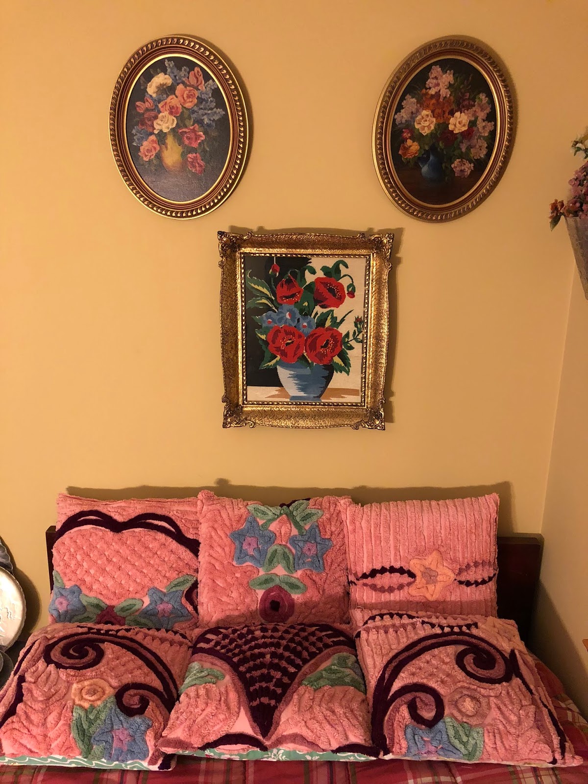 pathtojunkentreasure Chenille Bedspread Pillows