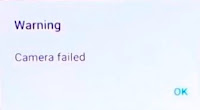 Error message after opening Camera app on Samsung Galaxy S7