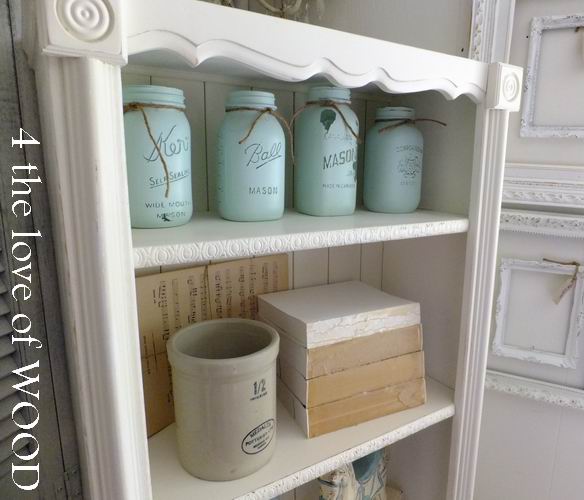 4 the love of wood DRESSING UP SHELVING tall white display shelf