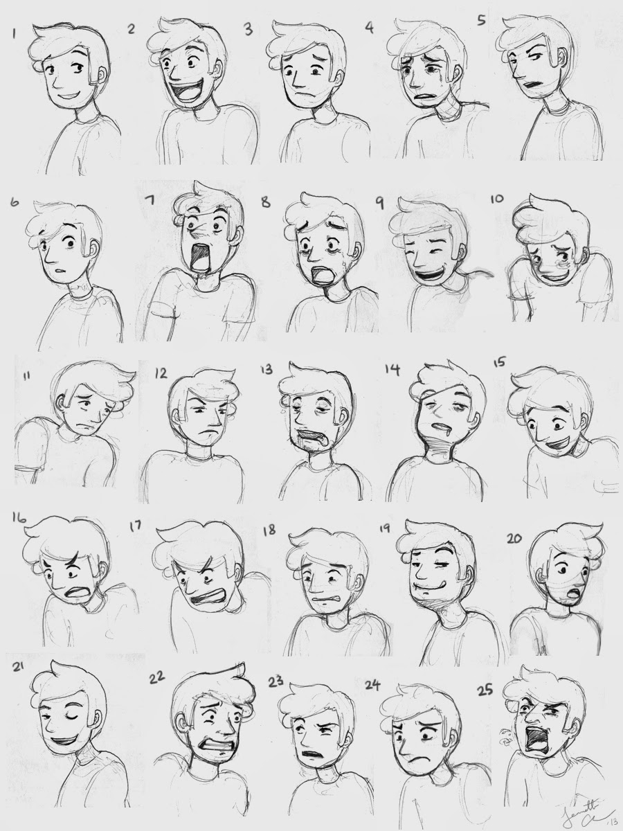Art of JC: ANI 115 - Character Expression Sheet
