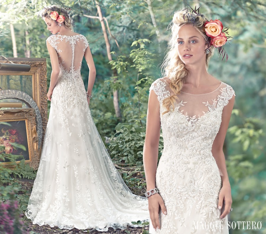 Vestido de novia romántico