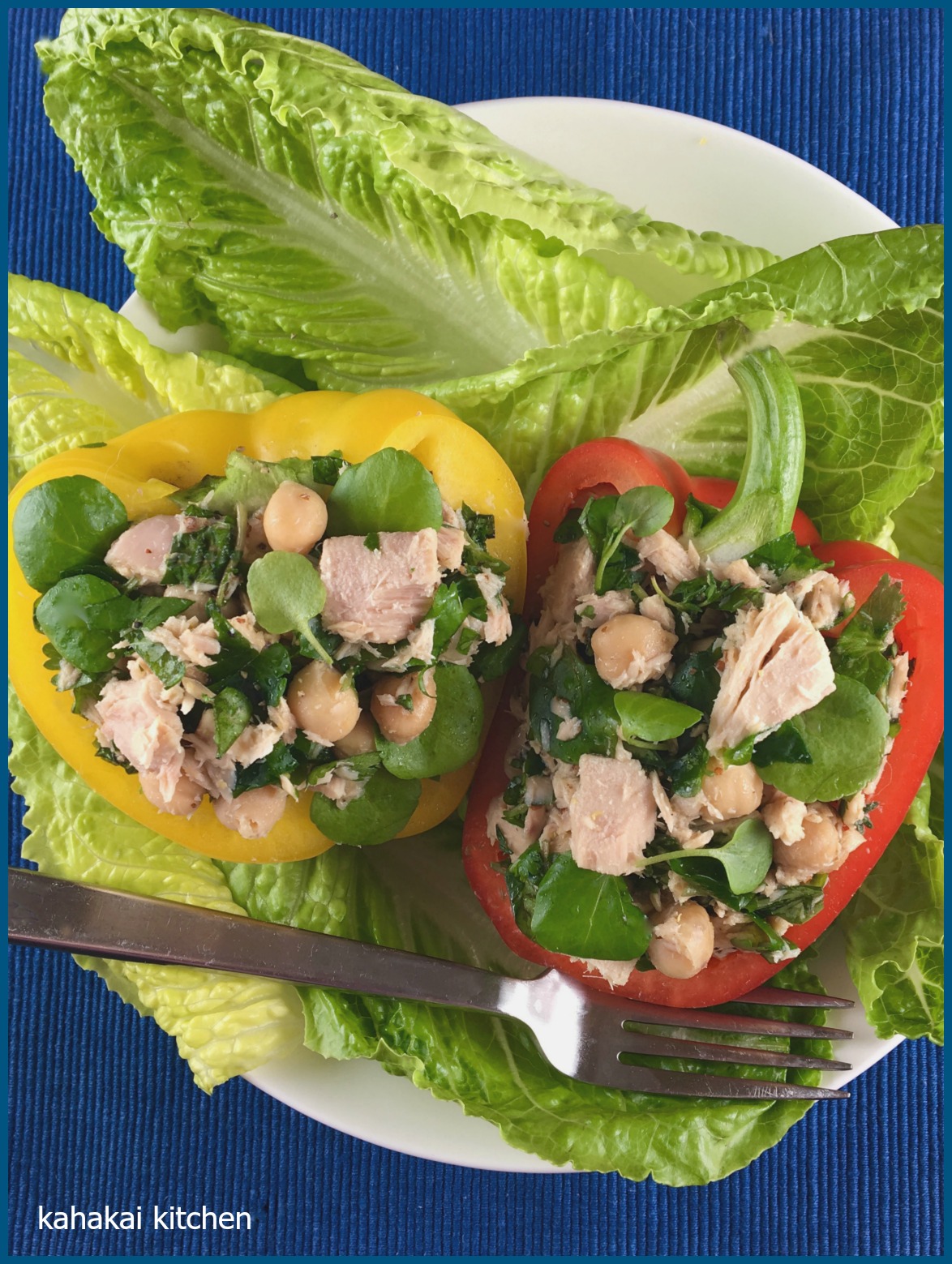 Kahakai Kitchen Herbed Tuna (and Chickpea) SaladStuffed Bell Peppers