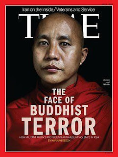 ‘Wajah Teror Burma’ Biksu Buddha Dibela Presidennya