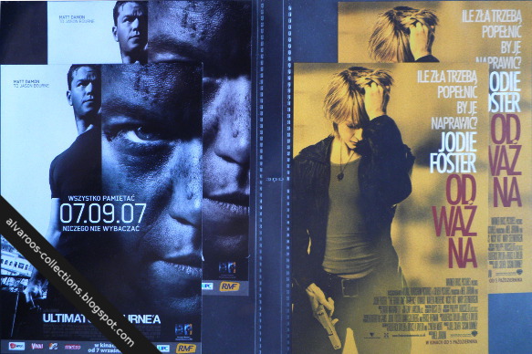 movie flyers - Bourne Ultimate, The brave one