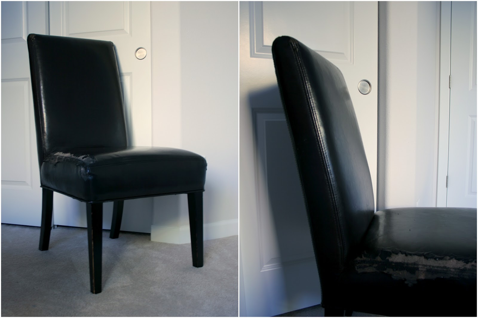 Leather Diy Leather For Reupholstering Dining Chairs Parsons Chair