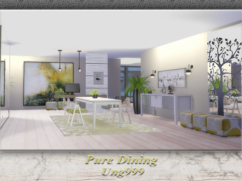 Sims 4 CC's - The Best: Dining Room by ung999