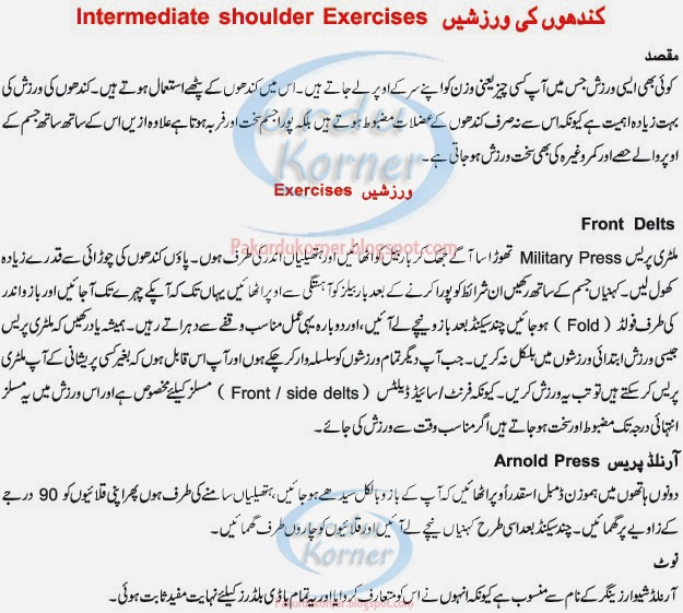 Urdu Korner Shoulder Workouts at the Gym Tips in Urdu BodyBuilding