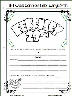 Nyla's Crafty Teaching: Leap Year Worksheets
