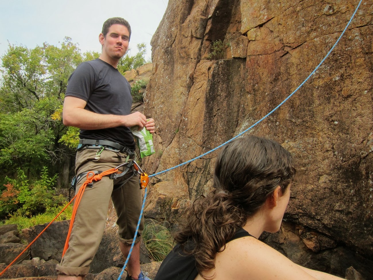 Wichita Mountains Rock Climbing in the Narrows