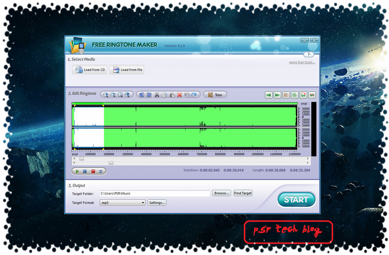 MAKE YOUR OWN RINGTONE | PSR TECH BLOG