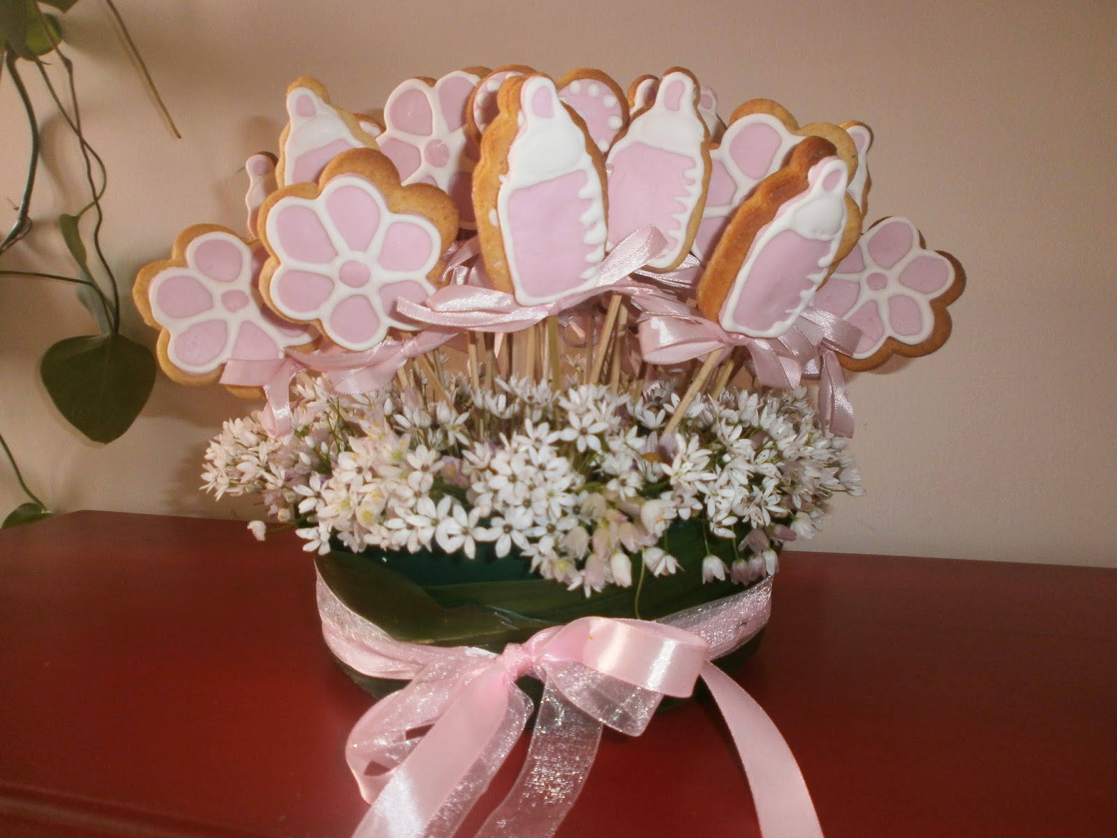 centrotavola fiori battesimo bimba