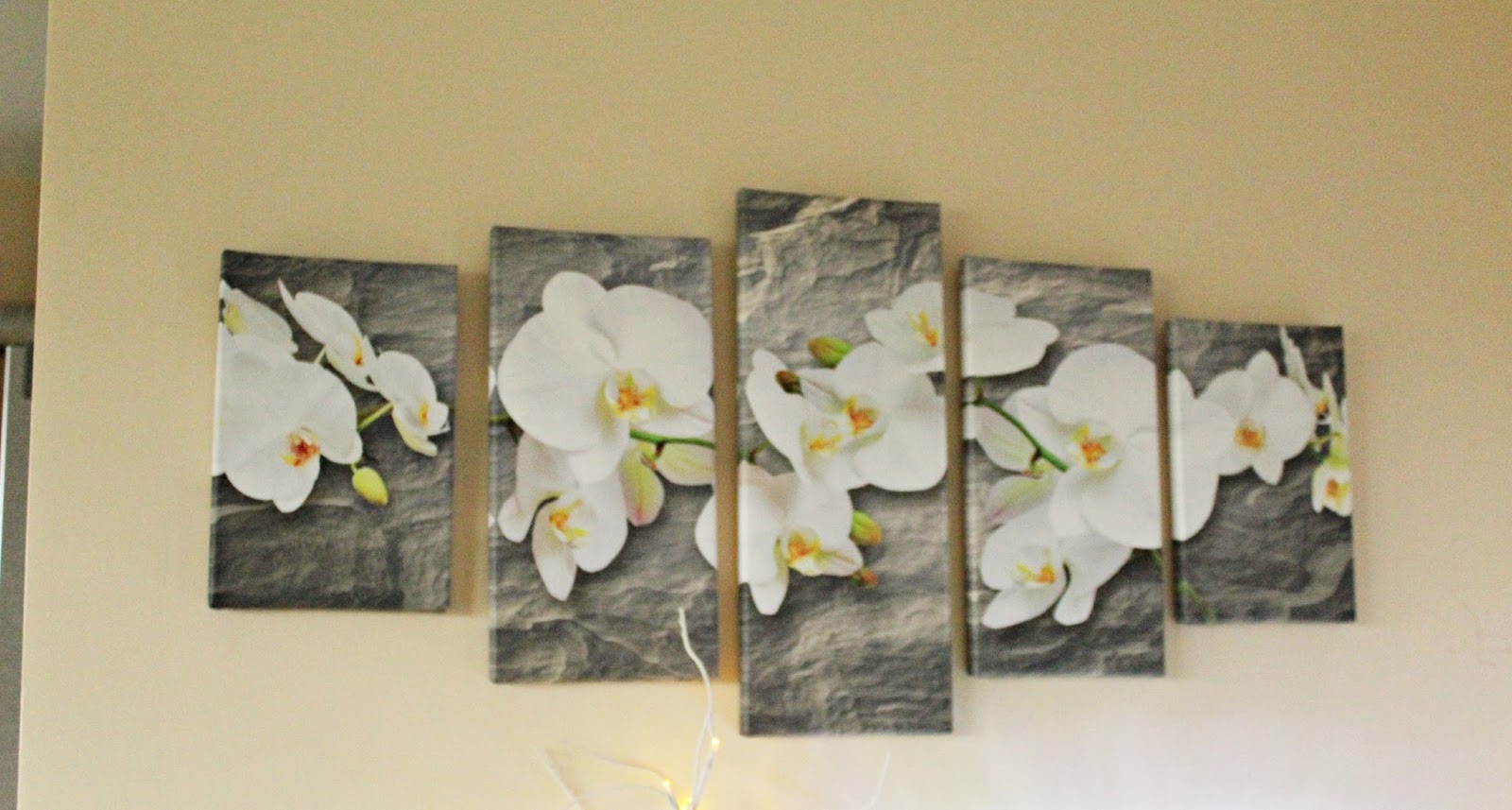 Orchidee na skale - obraz na ścianę 