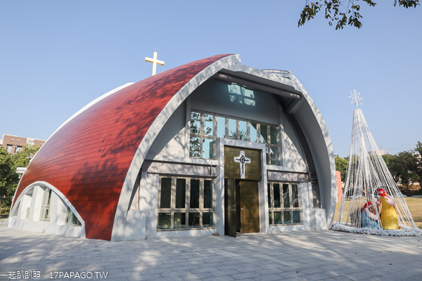 靜宜大學主顧聖母堂|台中沙鹿打卡新亮點，竹筍和魚融合的教堂