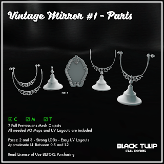 [Black Tulip] Mesh - Vintage Mirror #1 - Parts