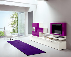 Ideas para decorar, diseñar y mejorar tu casa.: Salas Moradas
