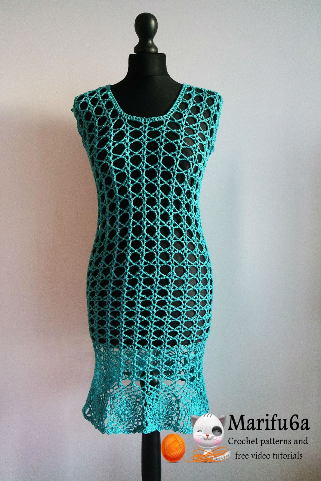 Free crochet patterns and video tutorials: How to crochet summer tunic ...