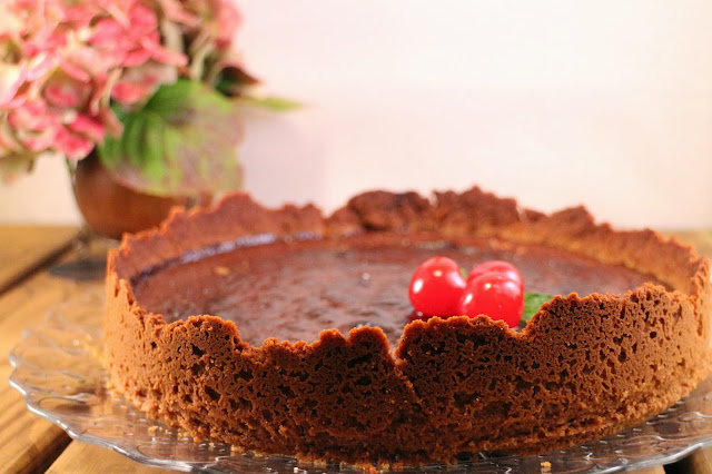 chocolate-tart, tarta-de-chocolate-y-leche-condensada